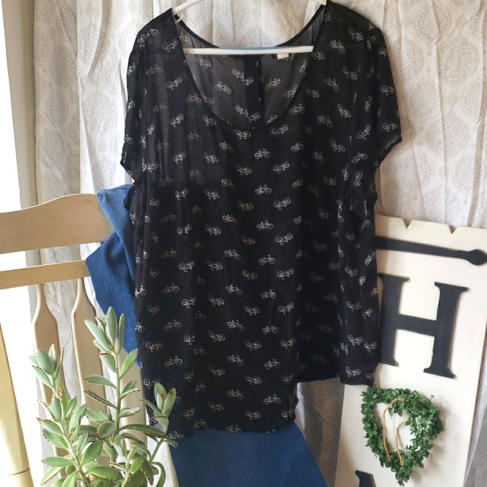 Torrid Bicycle Blouse